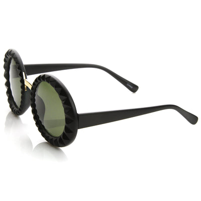 Diseñador de moda círculo redondo gafas de sol para mujer 8772