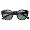 Gafas de sol redondas de círculo retro de ojo de gato moderno de moda para mujer 8297
