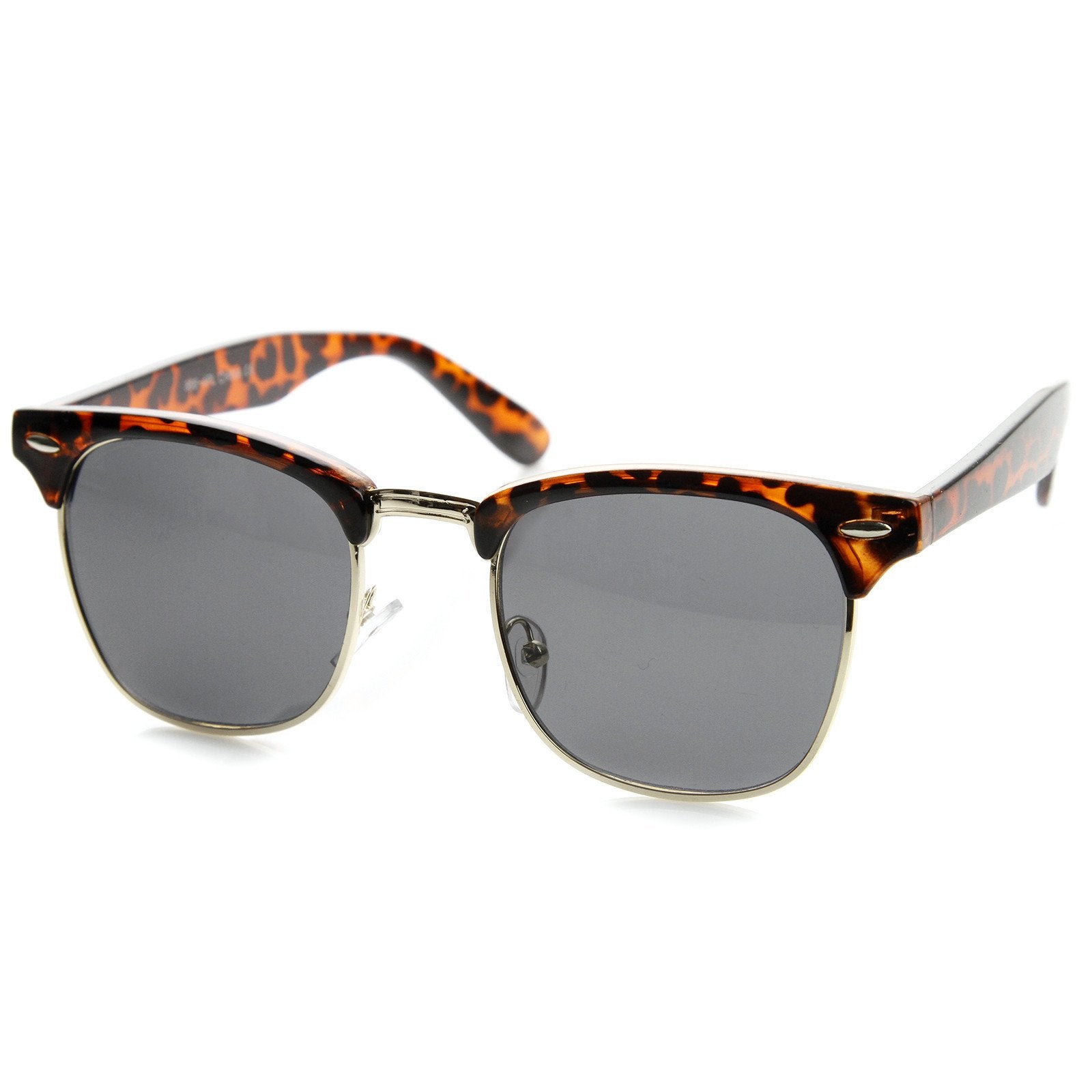 Asddd Vintage Classic Polarized Clubmaster Sunglasses - zeroUV