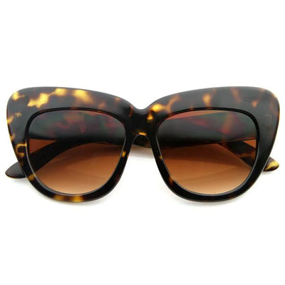 Gafas de sol de ojo de gato de gran tamaño de moda de diseñador 8300