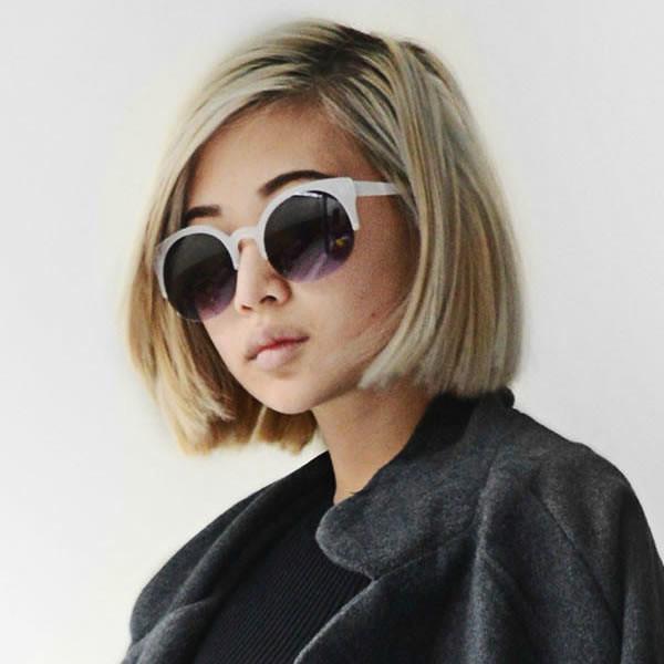 Technigadgets Liev Cats Eye Semi-Rimless Sunglasses | Retro Polygon Metal Frame, UV Protection For Men & Women