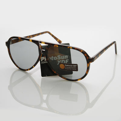 Gafas de sol de aviador con lentes Photosun XDF de moda vintage genuinas de los años 80 7220