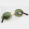 Gafas de sol de círculo redondo Steampunk vintage genuinas 7218