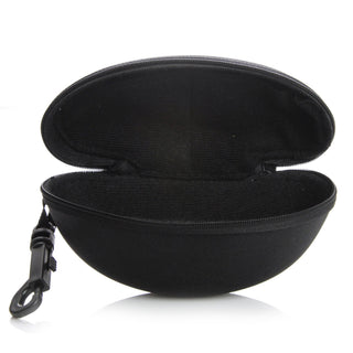 Estuche para gafas de sol tipo cápsula de nailon con cremallera Performance 1018 - Negro