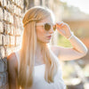 Gafas de sol de moda Cateye de diseñador para mujer de gran tamaño 9163