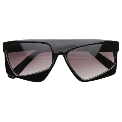 Retro Futuristic 80's Fashion Asymmetric Tilted Lens Sunglasses