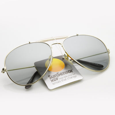 True Vintage Sunsensor XDF Lente Metal Aviador Gafas de sol 7221