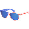 Festival USA 9960 - Gafas de sol con lentes espejadas y estrellas y rayas