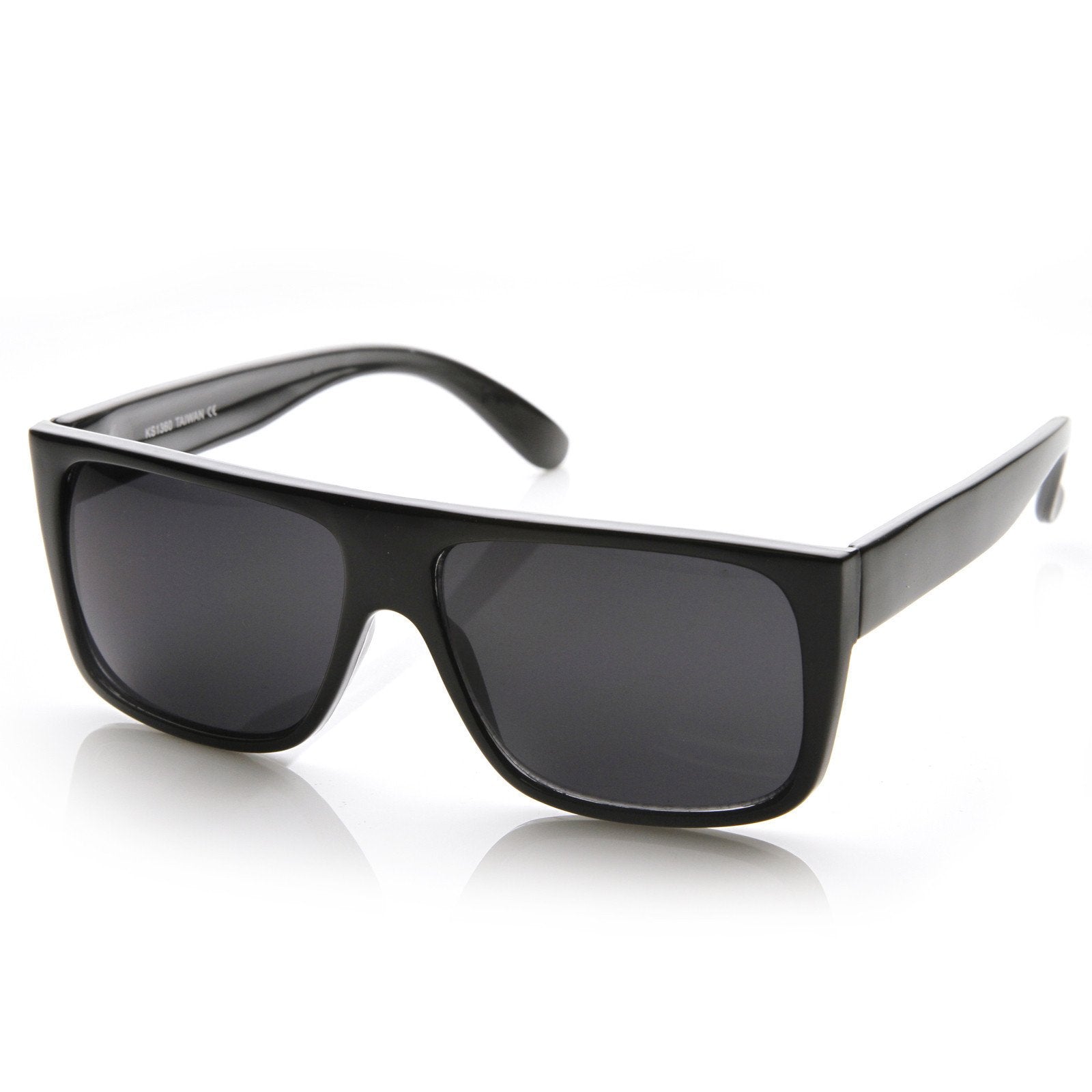 Classic Old School Eazy E Square Flat Top OG LOC Sunglasses - 8685, Black