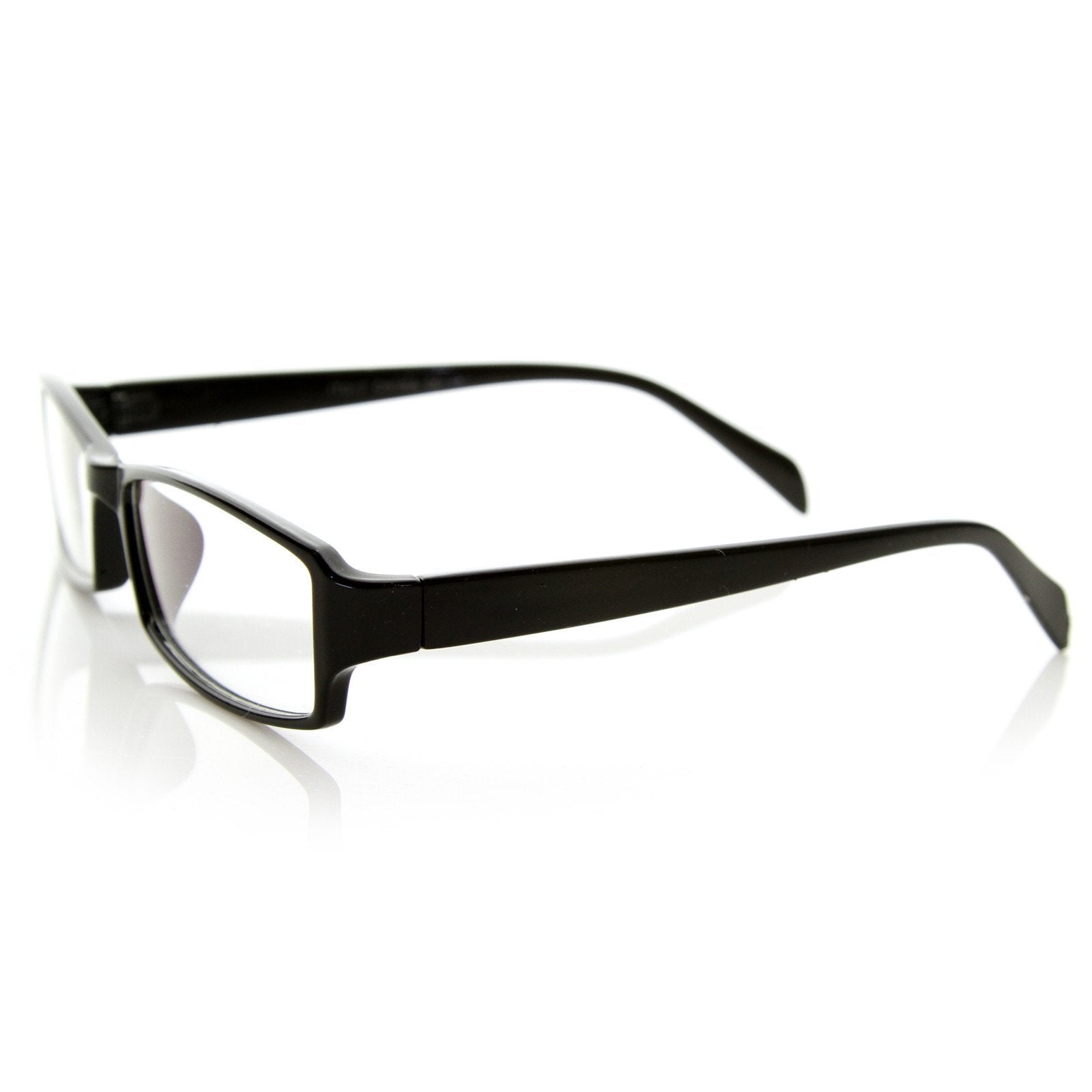 Basic Rectangular Glasses Optical RX Rectangular Basic Frame Clear Lens Glasses - zeroUV
