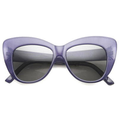 Gafas de sol estilo ojo de gato retro extragrandes para mujer 9975