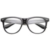 Gafas con lentes transparentes RX grandes y borde con cuernos Dapper 9993