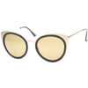 Gafas de sol tipo ojo de gato con lentes espejadas de dos tonos reforzadas A106