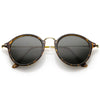 Gafas de sol redondas con borde de cuernos vintage Dapper A195