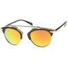 Gafas de sol de aviador con lentes espejadas de 2 tonos de moda moderna A209