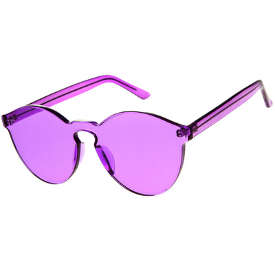 Gafas de sol sin montura con lentes de color de PC con corte monobloque sin montura A368