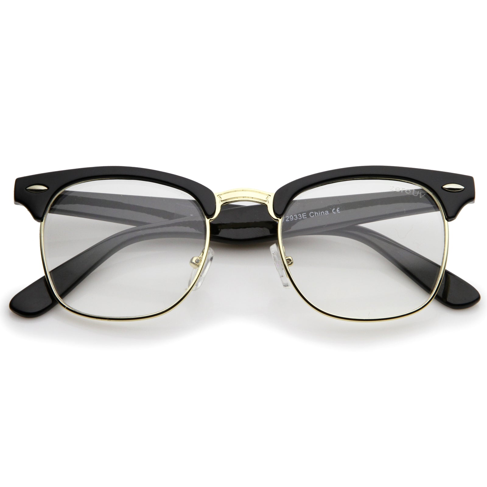 Bclear Men S Eyeglasses Half Rim Clear Lens Glasses Spectacle Frame