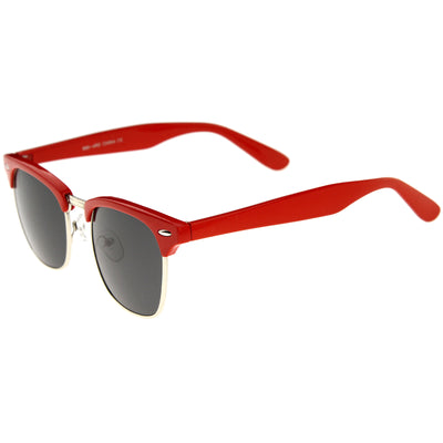 Gafas de sol de media montura en dos tonos para uso diario A703