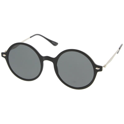 Gafas de sol vintage Dapper con lentes planas redondas A745