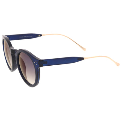 Gafas de sol redondas P3 con lentes espejadas de color transparente de moda A780