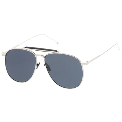 Gafas de sol de aviador de lente plana y elegante y moderna de gran tamaño A785