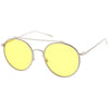 Gafas de sol de aviador modernas y delgadas en tono de color redondo A871