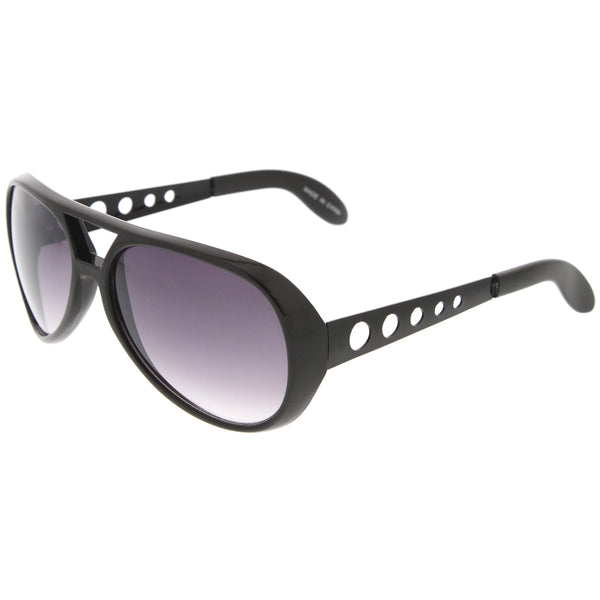 Retro Large Elvis The King Aviator Sunglasses - zeroUV
