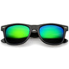 Estilo de vida retro Gafas de sol polarizadas con lentes espejadas y montura de cuerno cuadrado C101