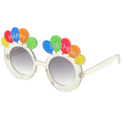Novedad, gafas de sol redondas con globos para fiesta de feliz cumpleaños C169