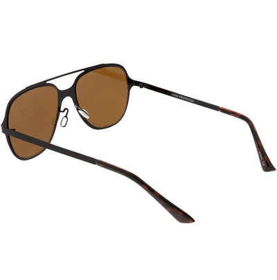 Gafas de sol de aviador con lentes planas minimalistas modernas y retro C311