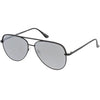 Gafas de sol de aviador con lentes planas espejadas de gran tamaño premium C361