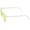 Gafas de sol con lentes espejadas planas y media montura cortadas con láser de primera calidad C364