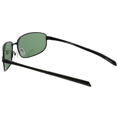 Gafas de sol retro con lentes polarizadas activas envolventes de los años 90 C366