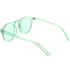 Gafas de sol redondas con lentes teñidas en tono de color translúcido para fiesta festiva C374