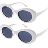 Gafas de sol estilo retro de los años 90, estilo ovalado, 51 mm, C381