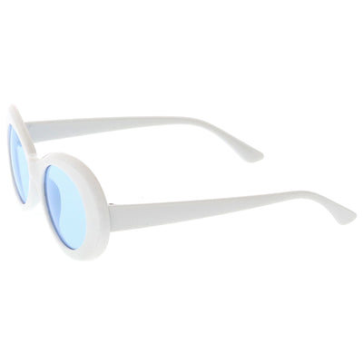 Gafas de sol retro de los años 90 con lentes de tono de color ovaladas y redondas C441