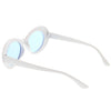 Retro 1990's Fashion Clout Goggle Oval Colored Lens Sunglasses C459