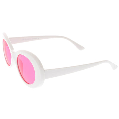 Gafas de sol retro de los años 90 con lentes de color ovaladas C459