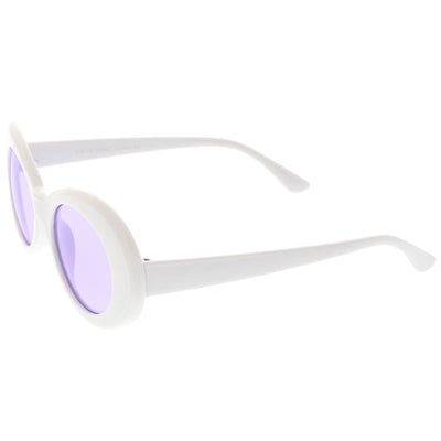 Gafas de sol retro de los años 90 con lentes de color ovaladas C459
