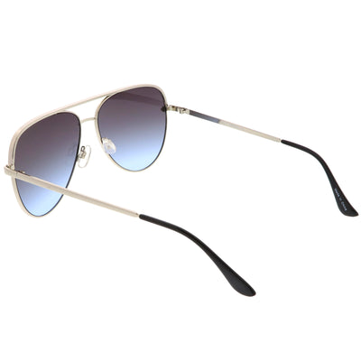 Gafas de sol de aviador con lentes de tono de color plano de metal de primera calidad, 60 mm C466