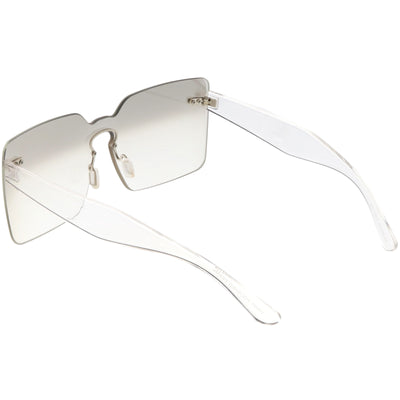 Gafas de sol mono lentes modernas retro cuadradas de gran tamaño C483