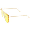 Gafas de sol retro futurista escudo mono lente color tono C484