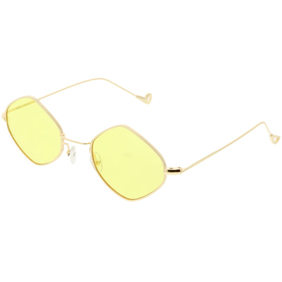 Gafas de sol con lentes en tono de color diamante retro de tendencia premium de los años 90 C499
