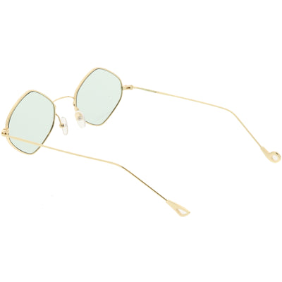 Gafas de sol con lentes en tono de color diamante retro de tendencia premium de los años 90 C499