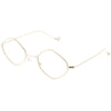 Gafas de lentes transparentes con forma de diamante pequeño, estilo retro, de primera calidad, estilo años 90, C500
