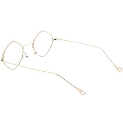 Gafas de lentes transparentes con forma de diamante pequeño, estilo retro, de primera calidad, estilo años 90, C500