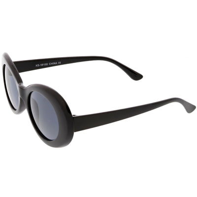 Retro 1990's Fashion Transparent Thick Clout Goggle Oval Sunglasses C506