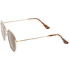 Gafas de sol con lentes hexagonales planas Indie Dapper de inspiración vintage C517