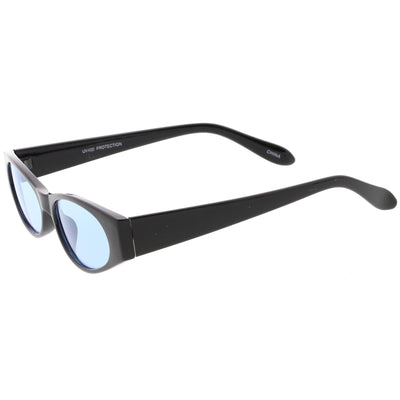 Gafas de sol retro con lentes de tono de color ovalado de los años 90 C551