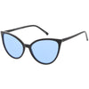Gafas de sol estilo ojo de gato retro en tono de color angular para mujer C555